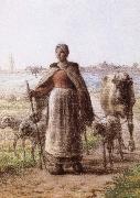 Jean Francois Millet A coulp of peasant Germany oil painting artist